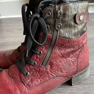 Rieker Remonte Boots Chianti/Altsilber/Medoc
